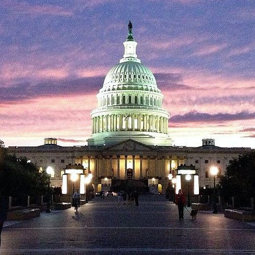Even when things are ugly, this place can still be beautiful. #dc #sunset #capitolbuilding