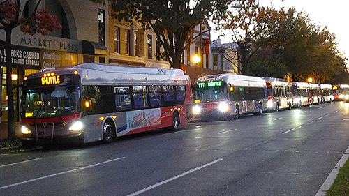 Metro Shuttle Buses at Eastern Market