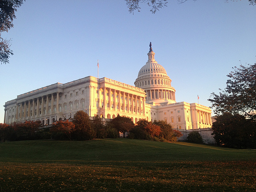 Golden November Sunset on the Capitol
