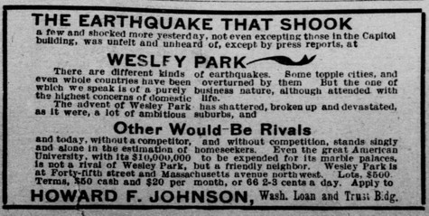 1897 Earthquake ad
