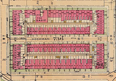 Heckman Street in the 1921 Baiste Atlas of Washignton DC (LOC)