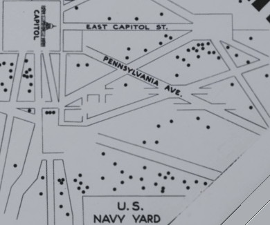The Crusader's Map showing all rum raids of 1931 (Garrett Peck)