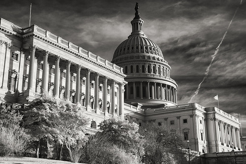 US Capitol in Infrared