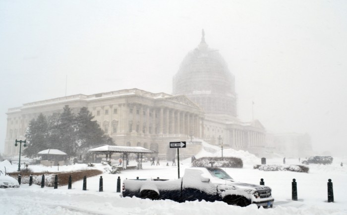 One last look at the snow-bound Capitol.