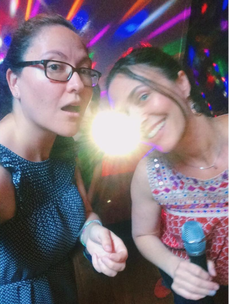 Magical karaoke time with Jen DeMayo and friends. Photo by María Helena Carey, via instagram.