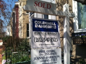 Sold! In just a few days.  Photo by Sharee Lawler.