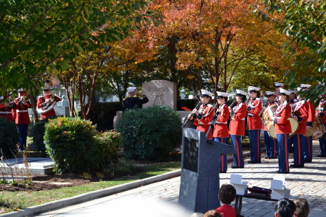 After which, he laid a wreath at Sousa's grave, while the band played one of Sousa's more subdued pieces. (RSP)