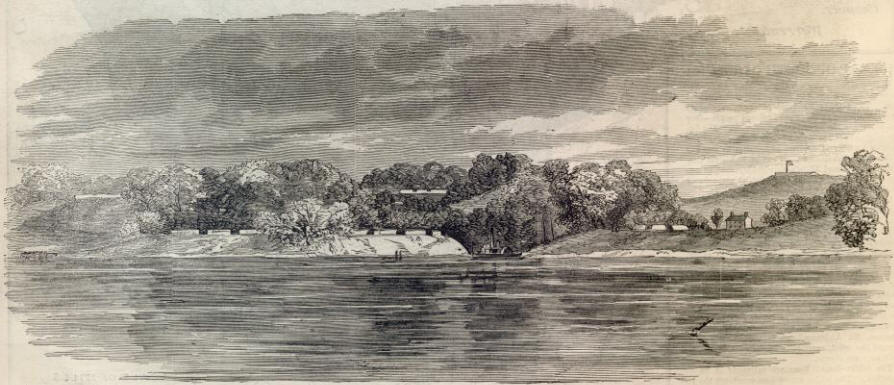 View of Shipping Point in 1862, from Haerp's Weekly (SonOfTheSouth)