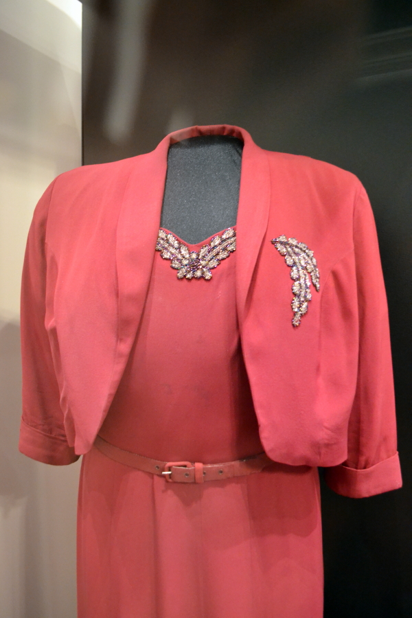 Bethune's dress at the NMAAHC. (RSP)